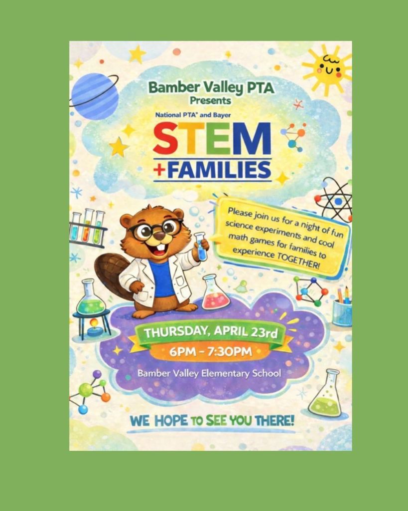 Stem + Families Thursday April 23 6-7:30pm