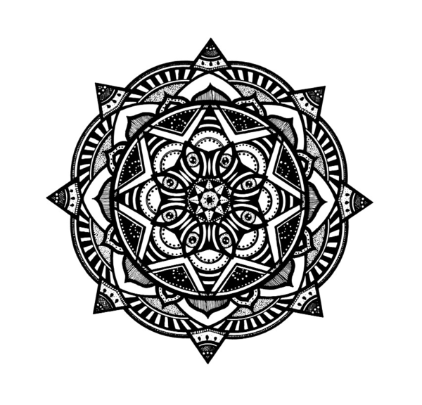 White and Black Mandala
