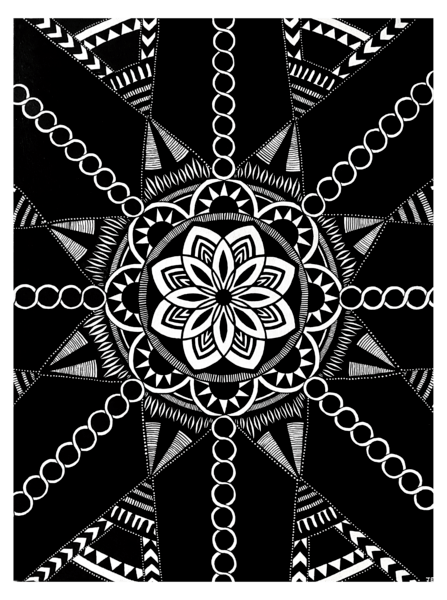 Black mandala