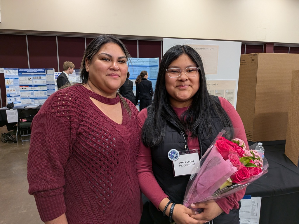 Arely participated in the state science fair