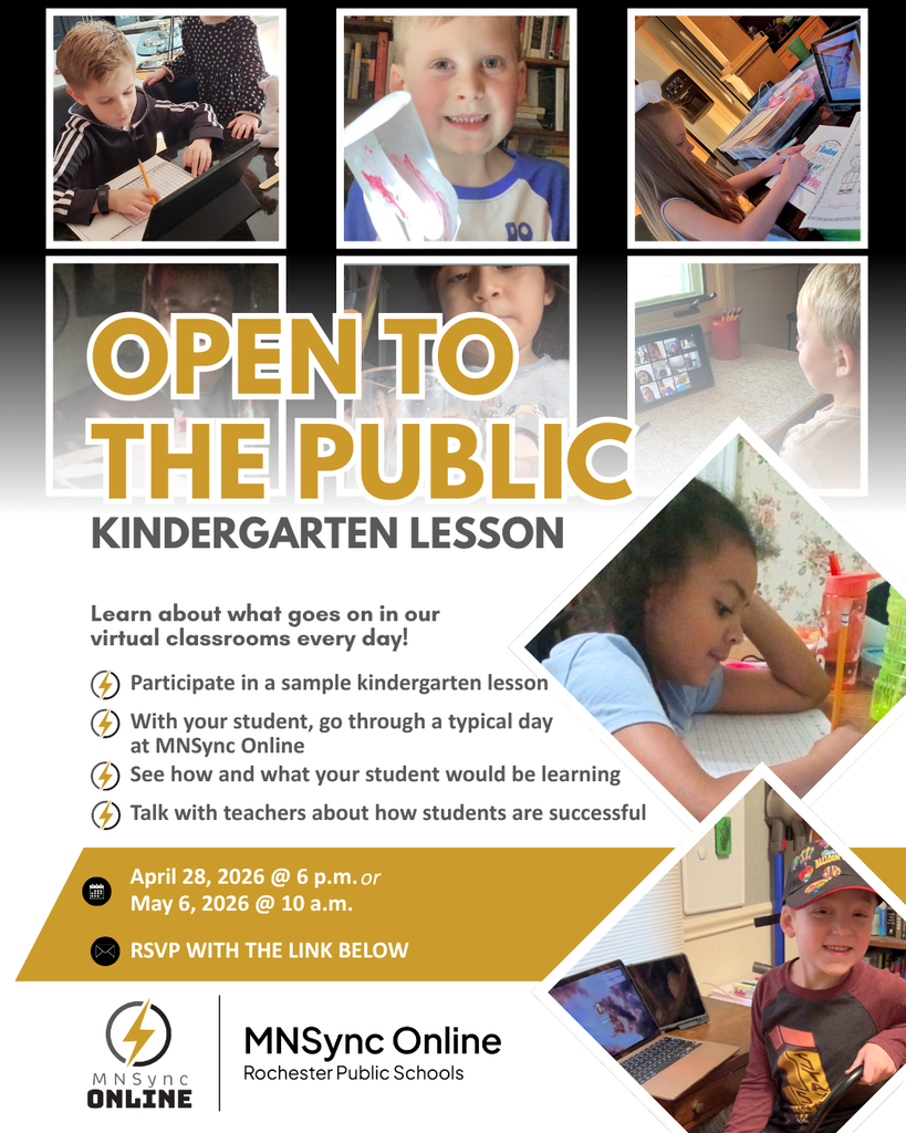 Open to the public Kindergarten Lesson for MNSync Online