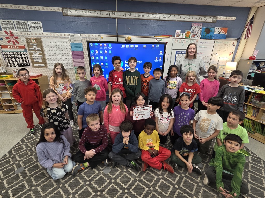 Mrs. Huddleston's 2nd graders earned the SOARing attendance award