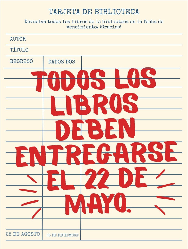 Library books due 5.22