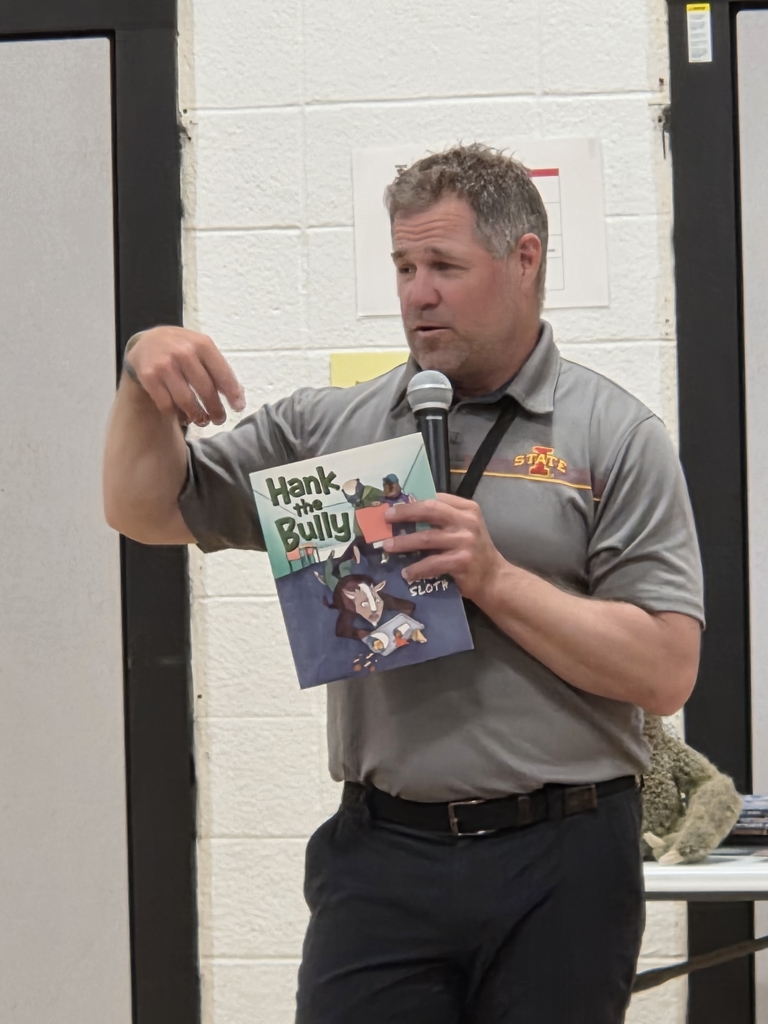 Author visit from Coach Sloth