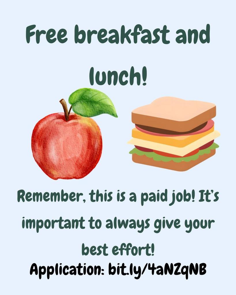 free breakfast and lunch available