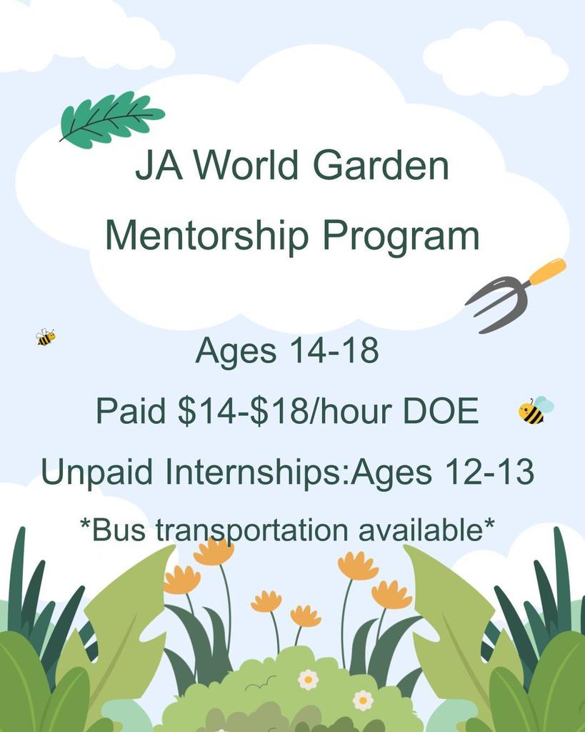 JA World Garden Mentorship program