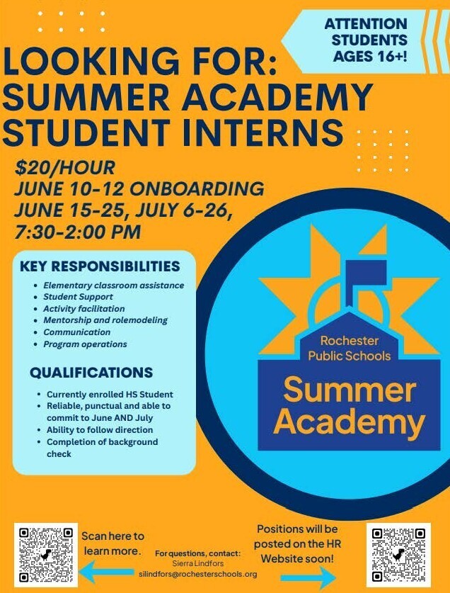 Summer Intern Flyer