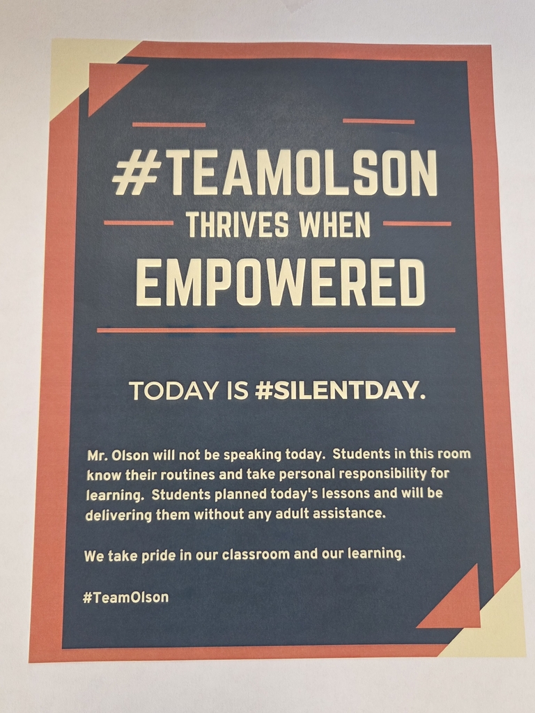 Silent Day - Team Olson