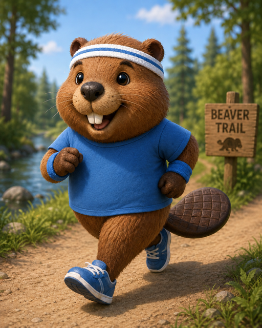 Beaver running