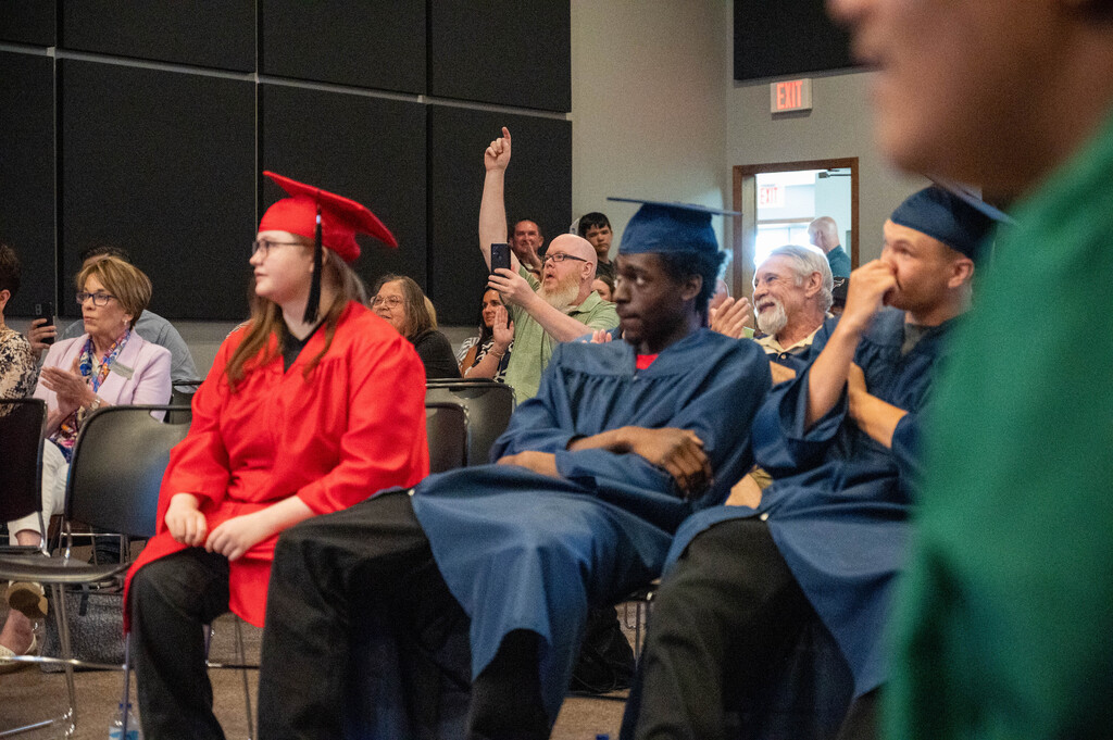 LEAP graduate parent cheers on his graduate