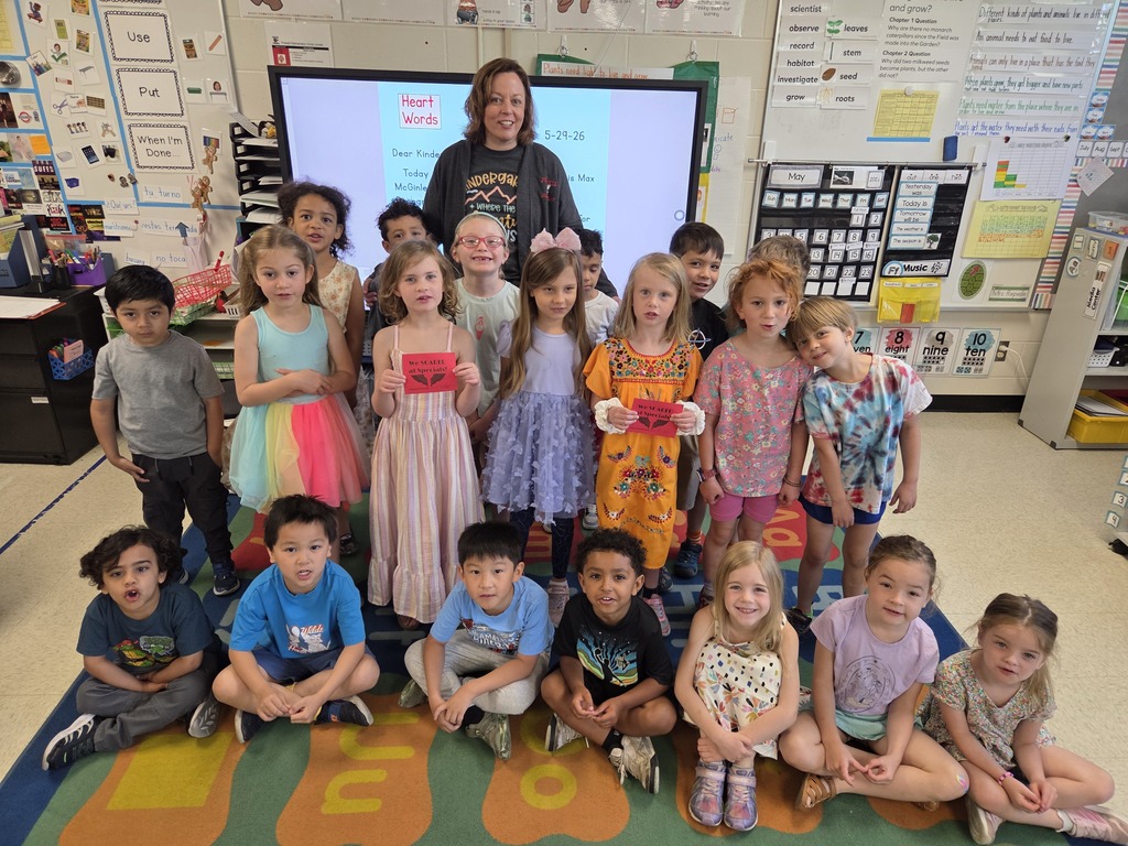 Mrs. Repede's Ks with the Wings award