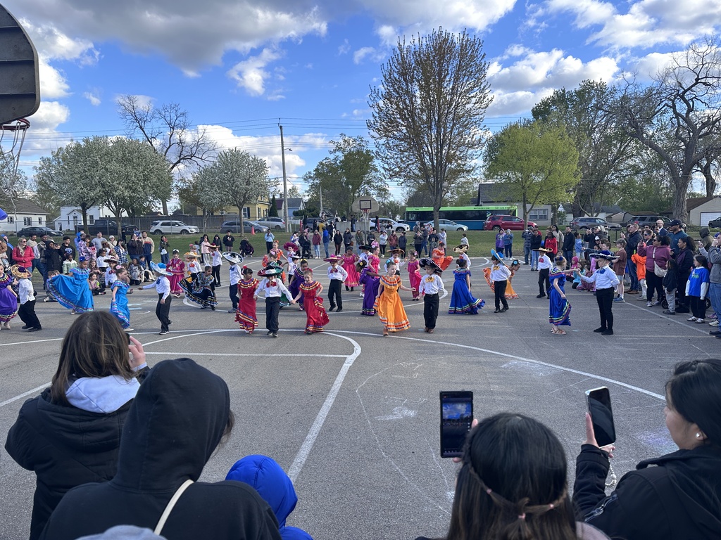Children dancing.