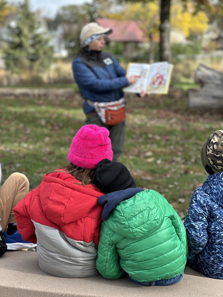 Children listening to a story