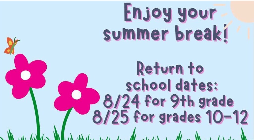 Return to school dates SY 26-27