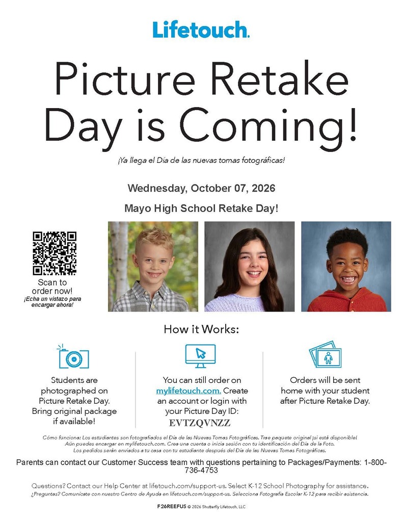 Picture retake day flyer