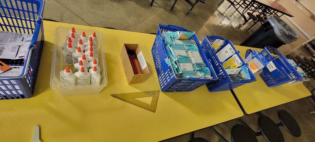 donated school supplies