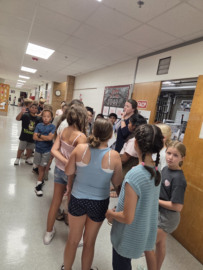 Practicing the lunch line