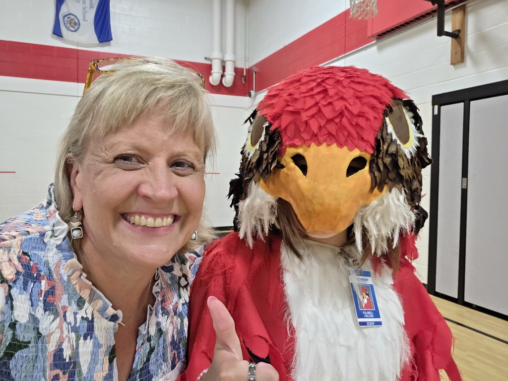 Our Falcon with Mrs. Smith
