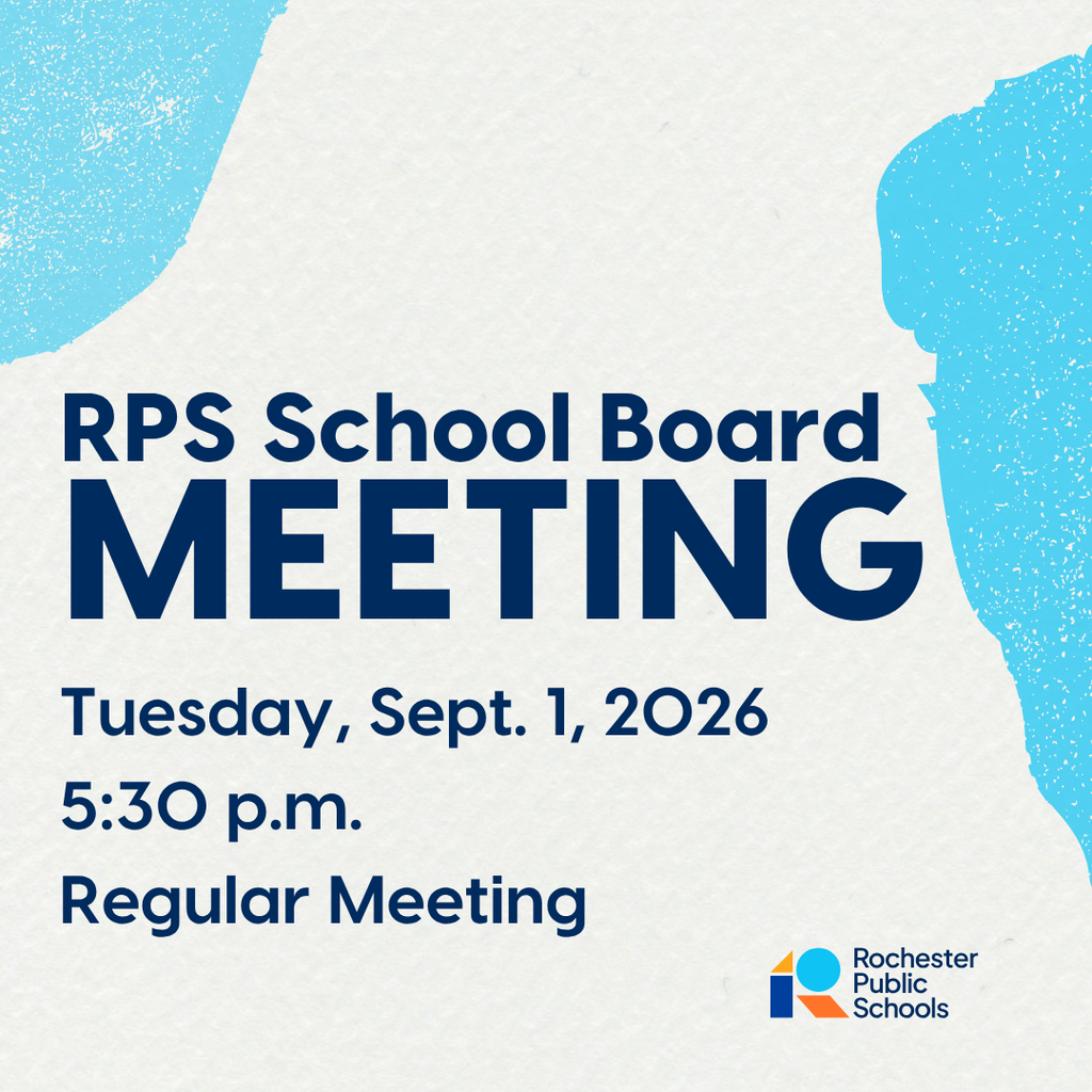 RPS School Board Meeting, Tuesday, Sept. 1, 2026, 5:30 p.m. Regular Meeting