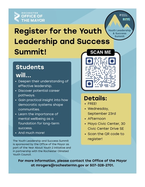 Youth Leadership & Success Summit flyer
