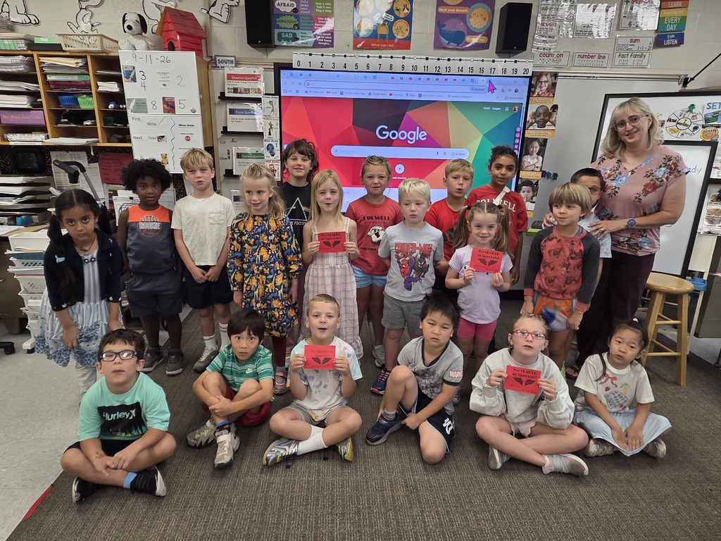 Mrs. Kohlmeyer's 1st graders Wings award