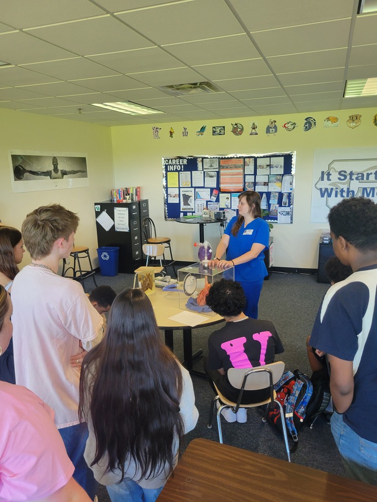 Students being mentored