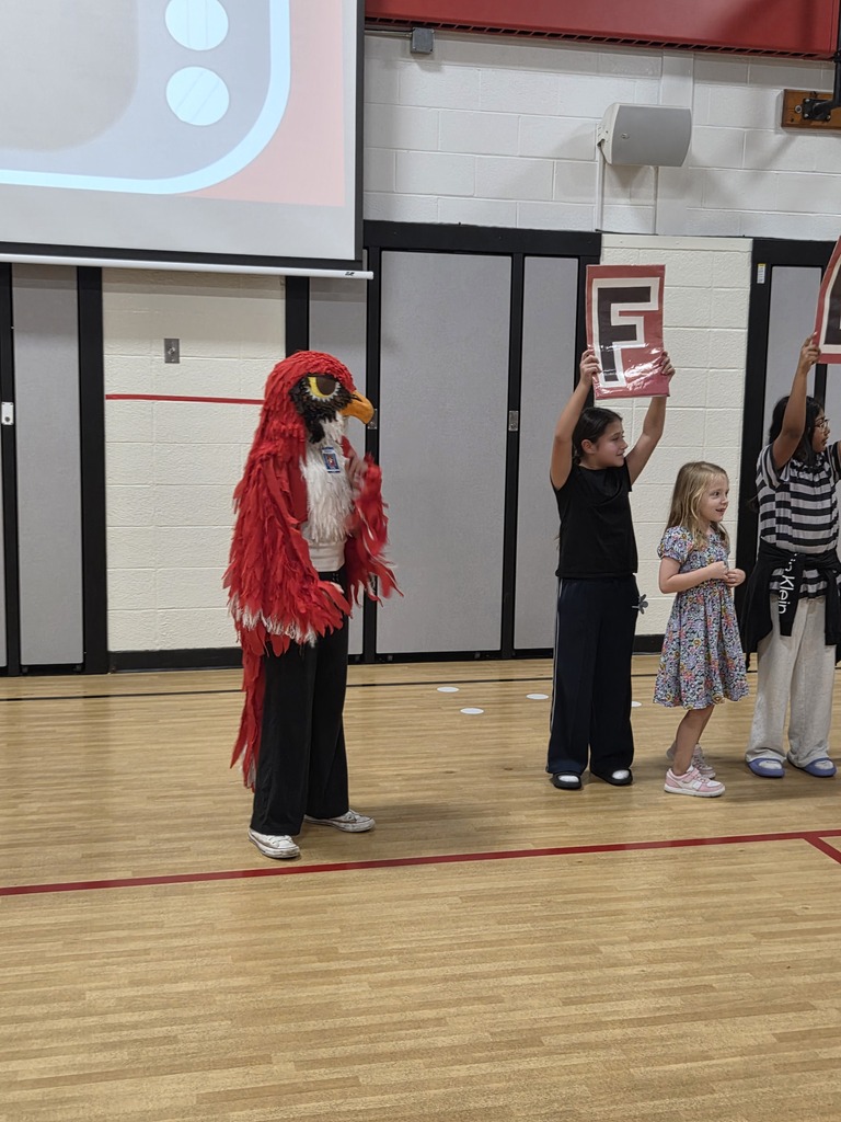 Our Falcon joined us at the assembly