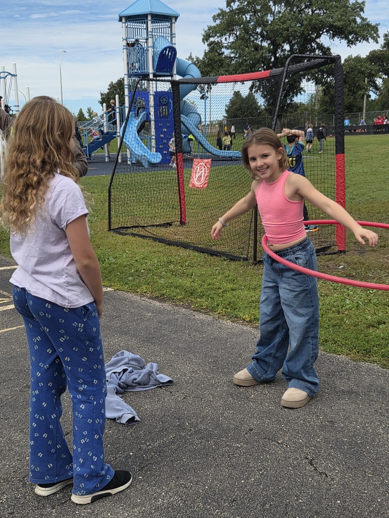 Enjoying our new hula hoops