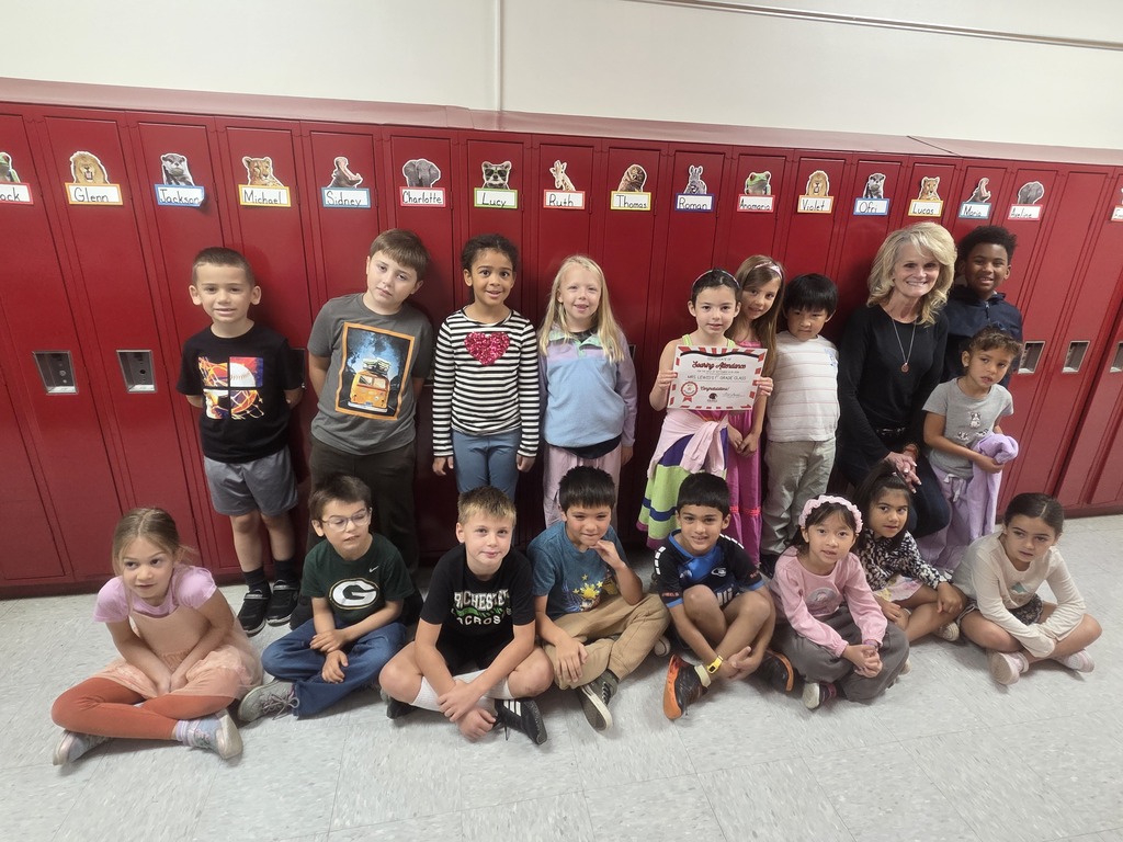Mrs. Lewis's class earns the SOARing attendance award