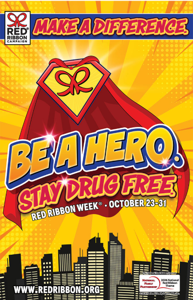 Red Ribbon week flyer