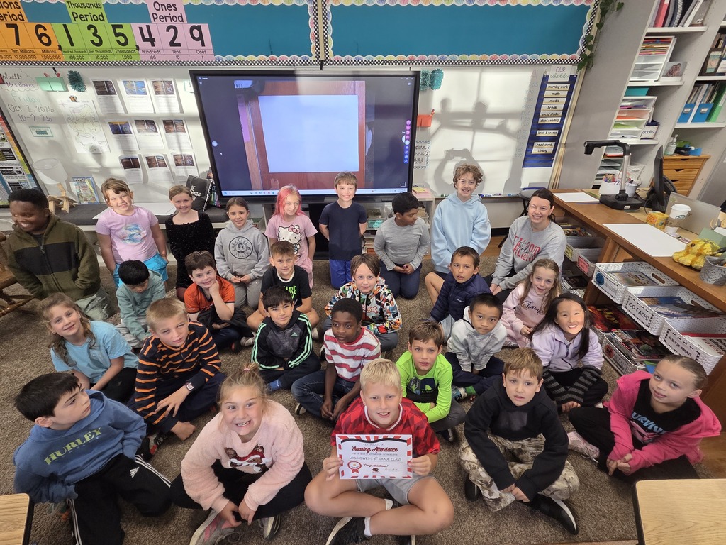 Mrs. Howes' SOARing class attendance award