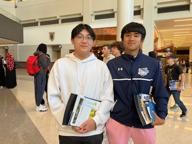 College fair attendee