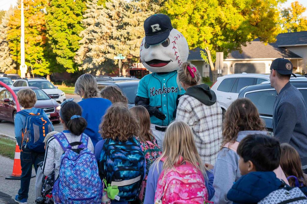Slider with kids