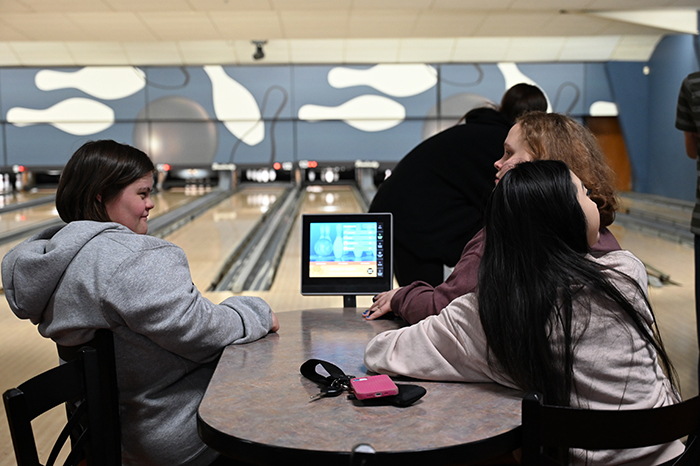 Student waiting to bowl