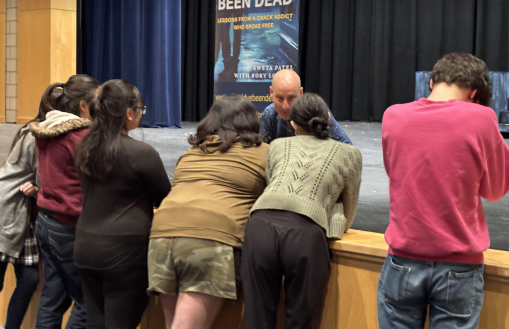 Kids with author