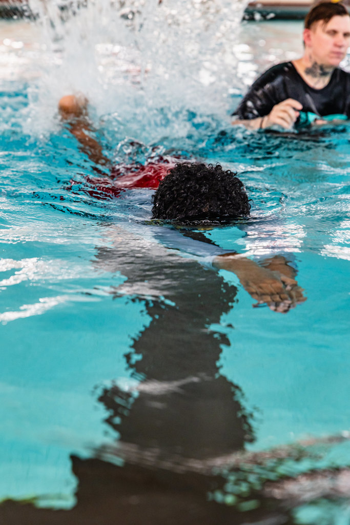 Child swimming