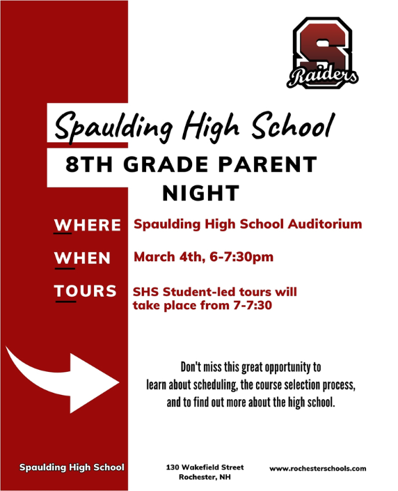 8th Grade Parent Night
