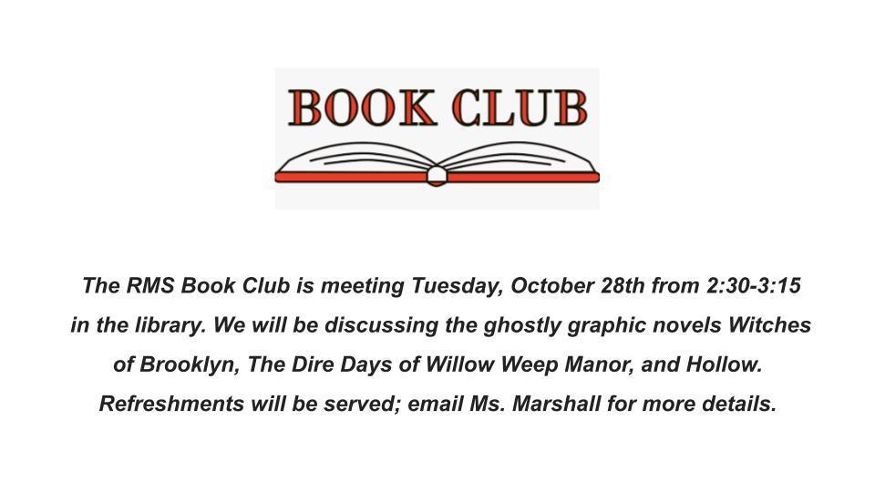 Book Club Announcement
