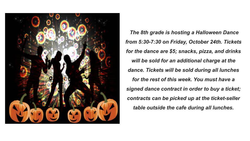 Halloween Dance Announcement