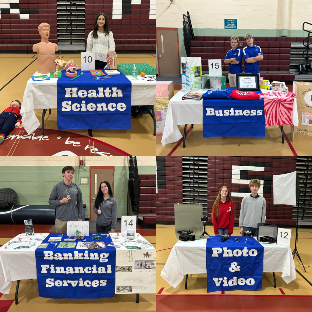 Students at the 8th grade exploratory event. 