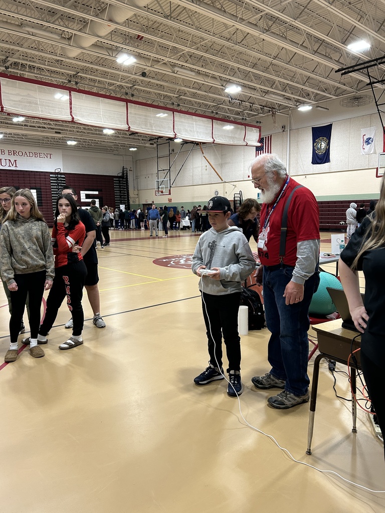 Students at the 8th grade exploratory event. 