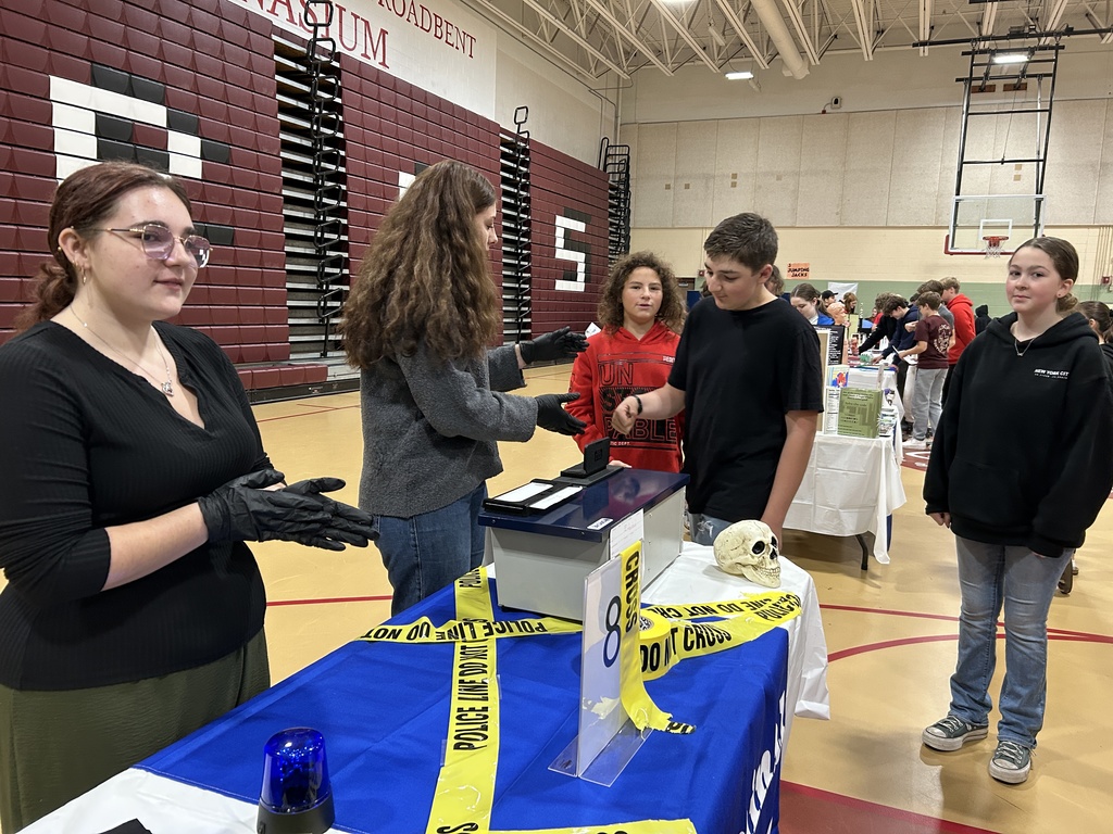 Students at the 8th grade exploratory event. 