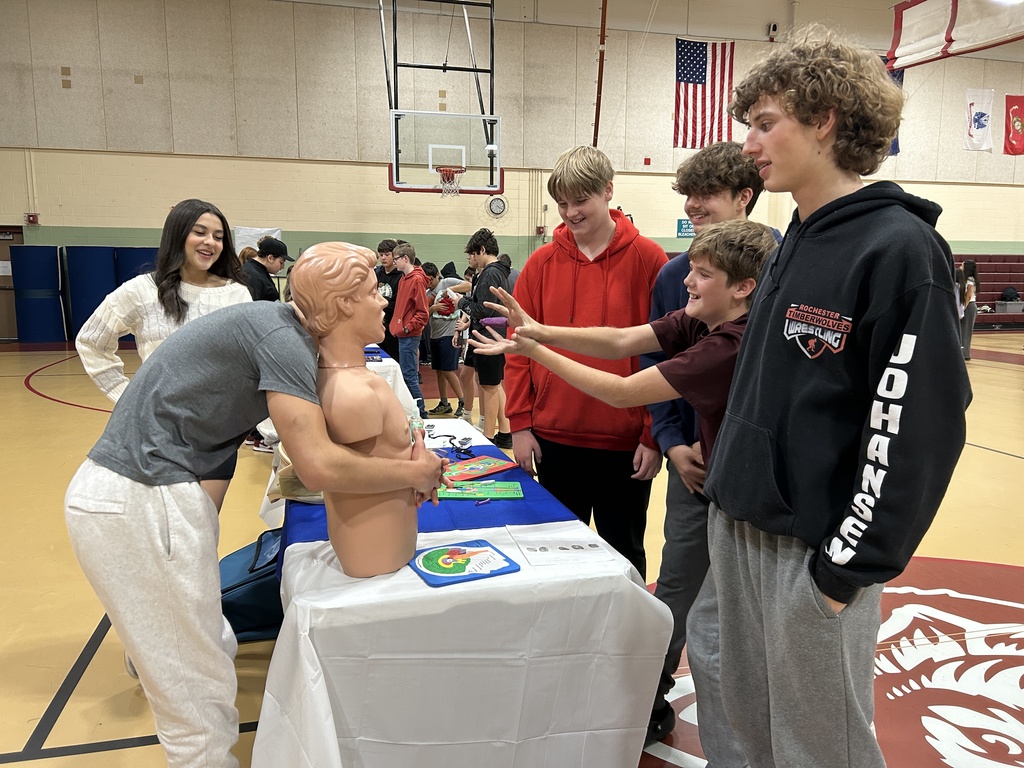 Students at the 8th grade exploratory event. 