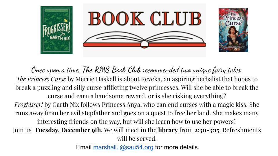 Book Club Announcement 
