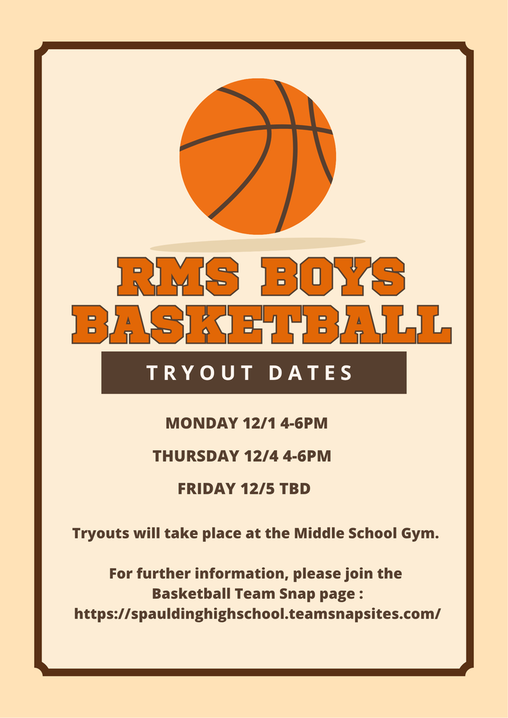 RMS BOYS BASKETBALL TRYOUT INFORMATION 