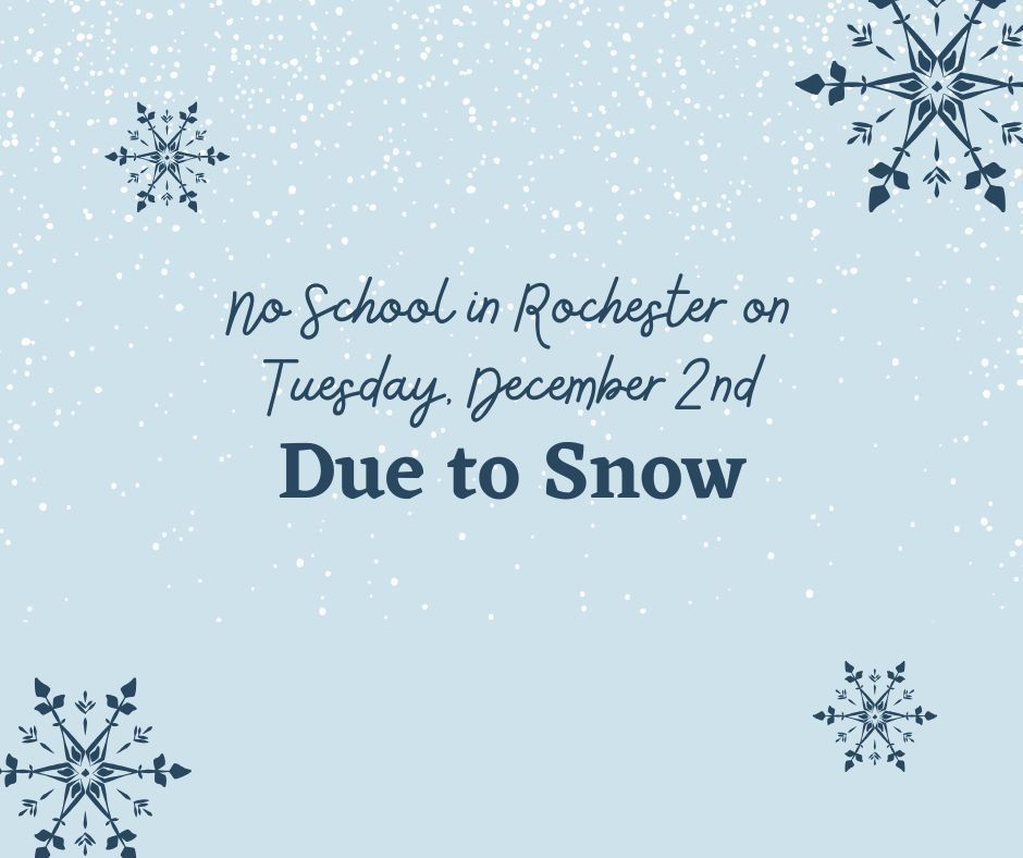 No school Tues Dec 2