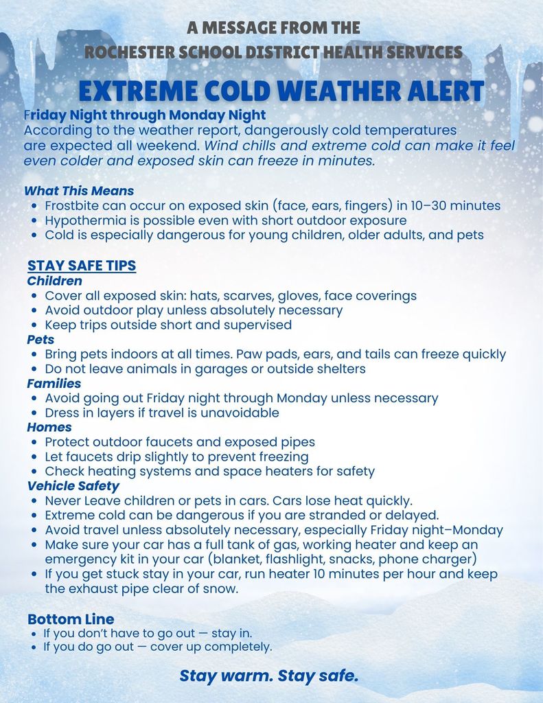 Cold Weather Alert