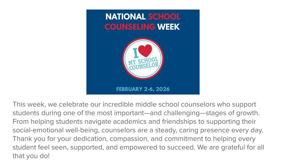 National School Counseling Week 