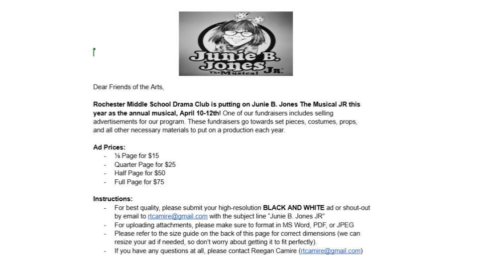 Junie B. Jones Ad Sales