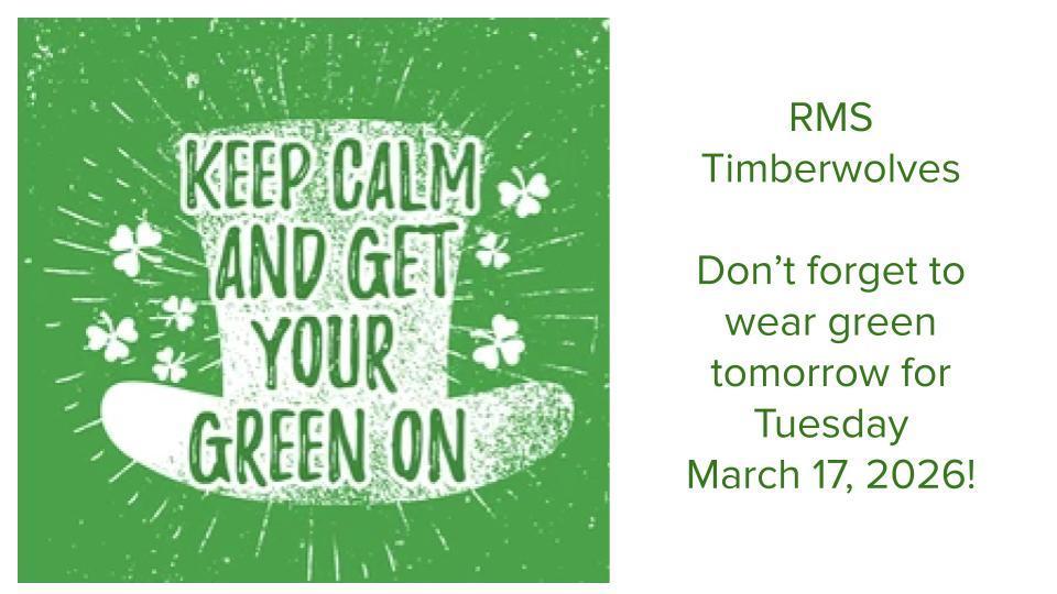 Wear Green! 